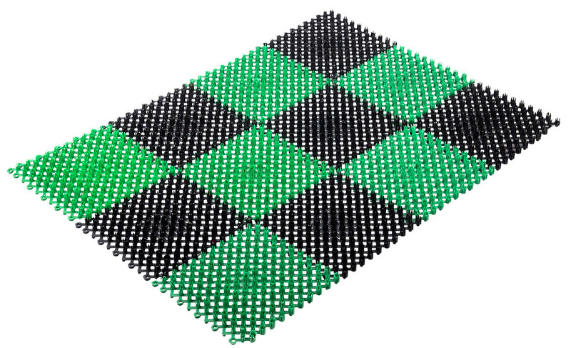 Коврик Vortex придверный Травка Черно-зелёная, 42х56см — фото 1