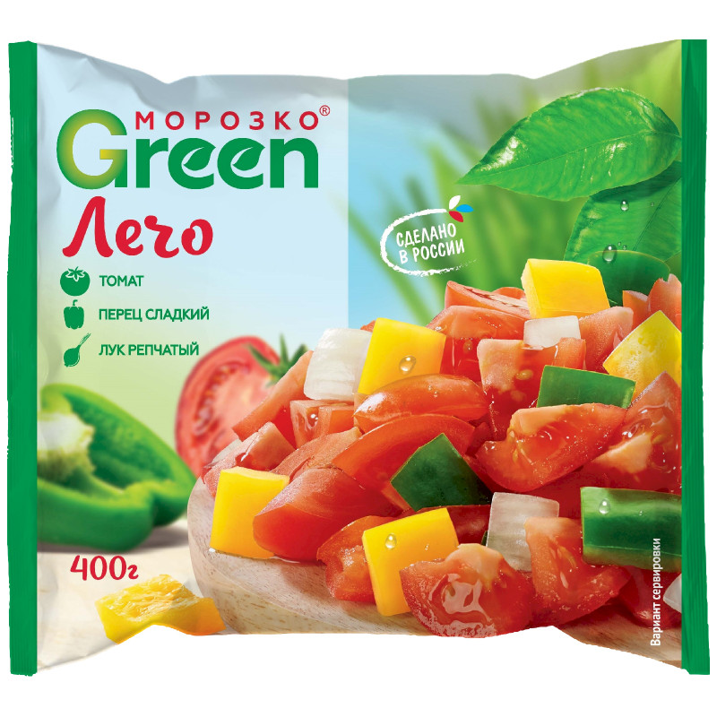 Смесь овощная Морозко Green Лечо быстрозамороженная, 400г
