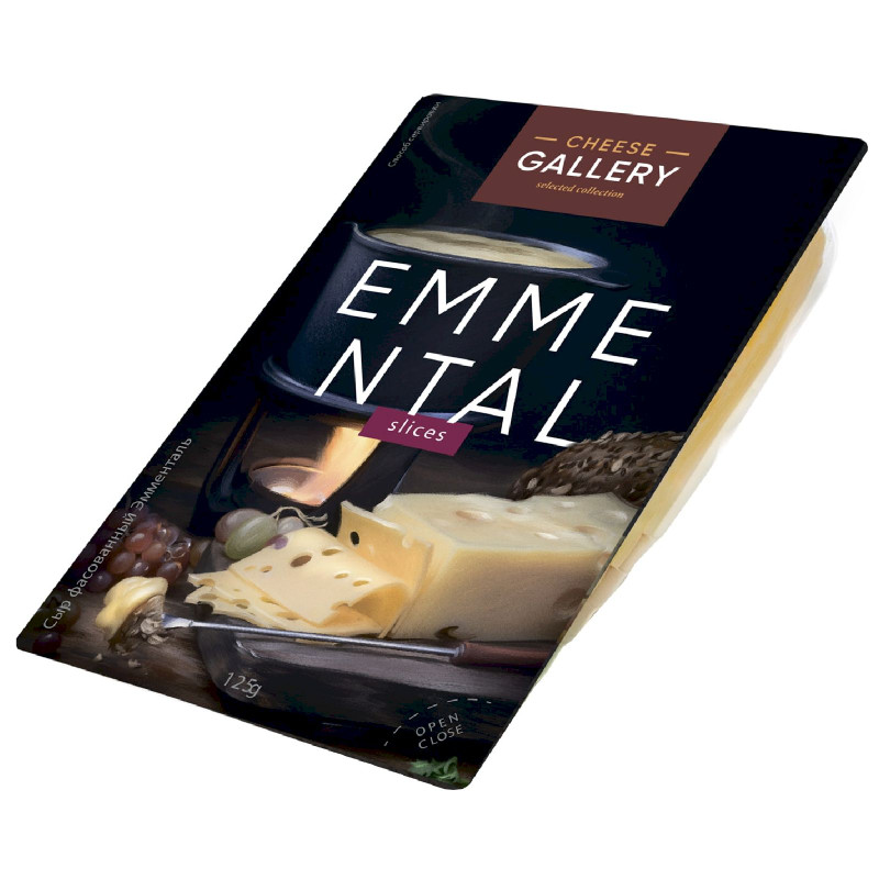 Сыр Cheese Gallery Эмменталь 45%, 125г