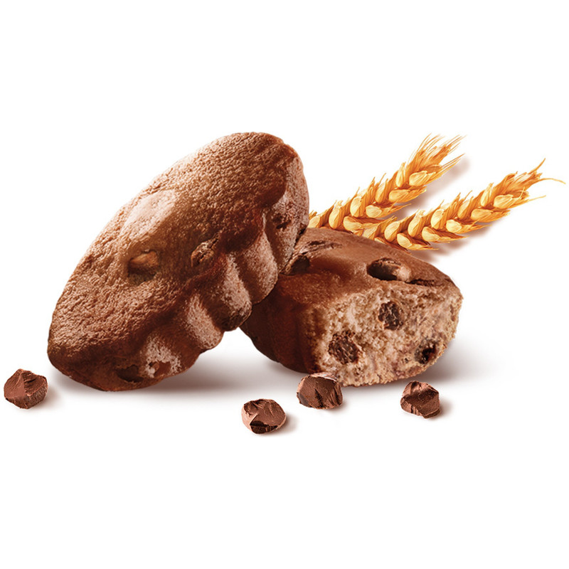 Мини-кексы Юбилейное с кусочками тёмного шоколада и с какао, 140г - купить  с доставкой в Самаре в Перекрёстке