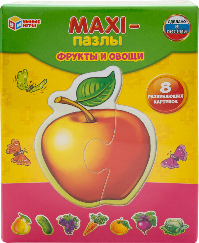 Пазлы Умные Игры Maxi фрукты и овощи