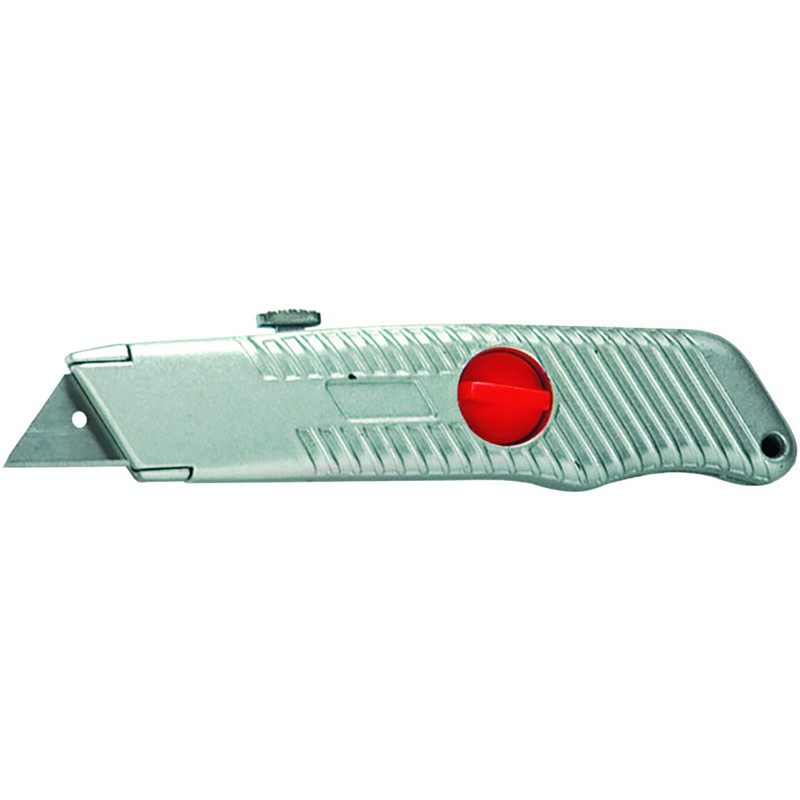 Нож Matrix с выдвижным трапециевидным лезвием с винтовым фиксатором, 18мм