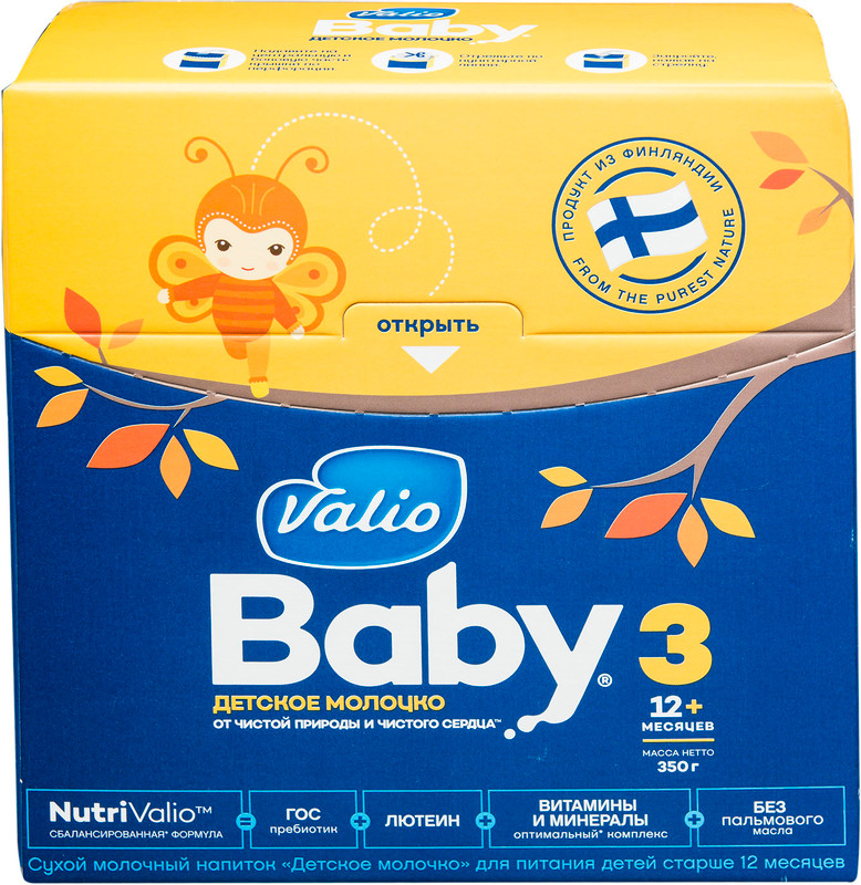 Смесь Valio Baby 3 молочная с 12 месяцев, 350г — фото 1