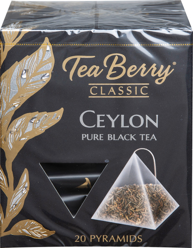 Чай Tea Berry Classic чёрный цейлонский в пирамидках, 20x2г — фото 5