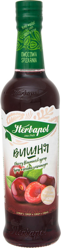 Сироп Herbapol со вкусом вишни, 420мл