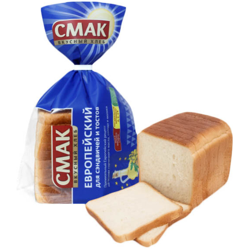 Хлеб Смак Европейский нарезной, 600г