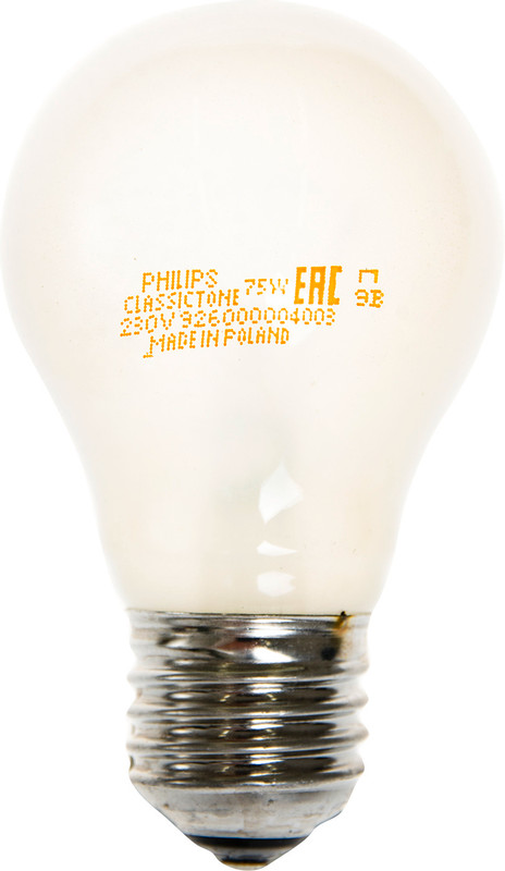 Лампа электрическая Philips А55 E27 75W матовая