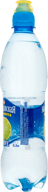 Вода Малаховская Актив Спорт лайм-мята питьевая негазированная, 500мл — фото 1