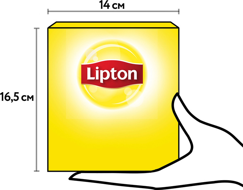 Чай Lipton Экстра чёрный крепкий в пакетиках, 100х2.2г — фото 1