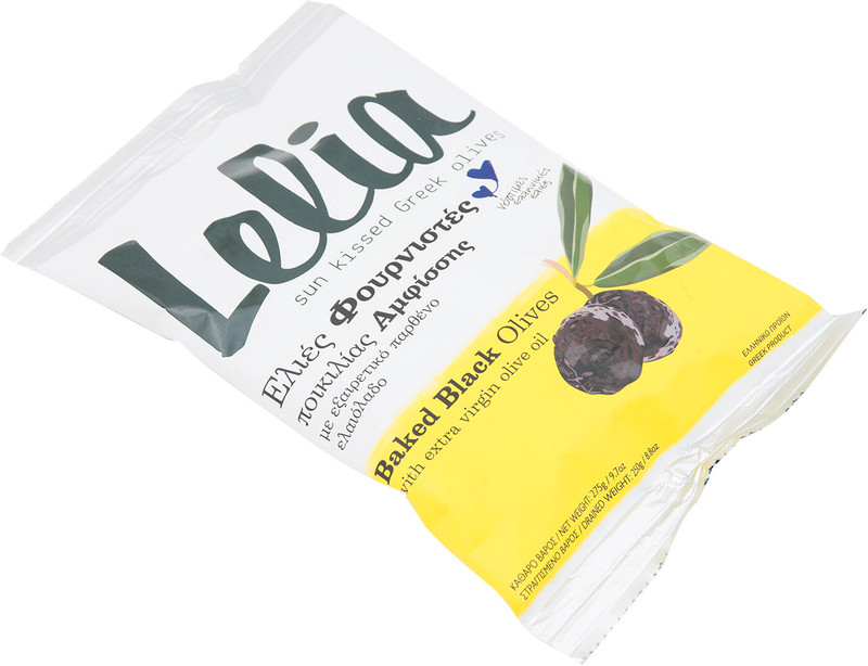 Оливки Lelia Фурнистес сушёные в оливковом масле с косточкой, 275г — фото 1