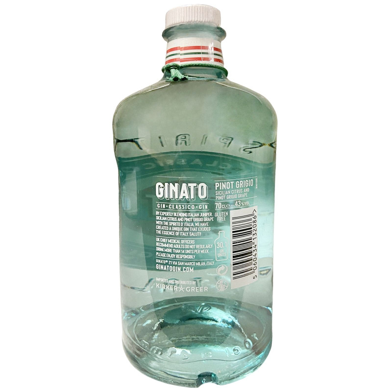 Джин Ginato Pinot Grigio 43%, 700мл — фото 1