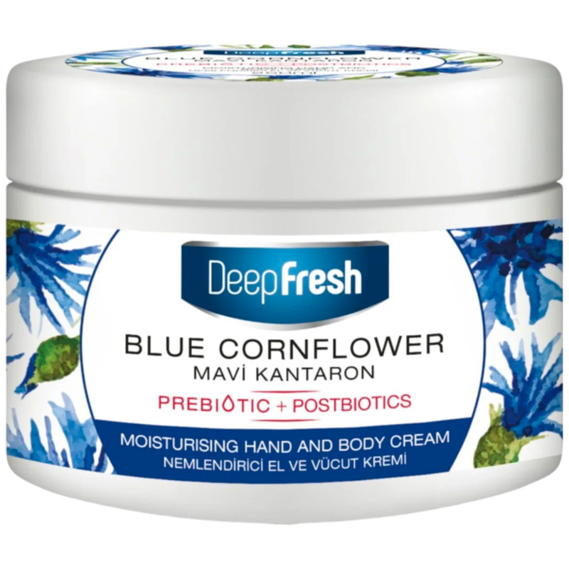 Крем Deep Fresh Prebiotics Blue Cornflower увлажняющий для рук и тела, 250мл