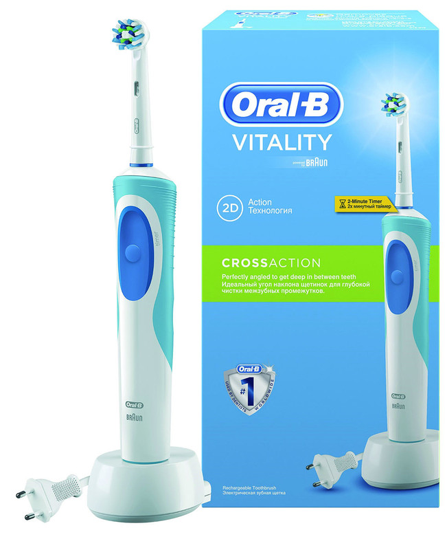 Зубная щетка Oral-B Vitality Crossaction D12.513 электрическая -  .