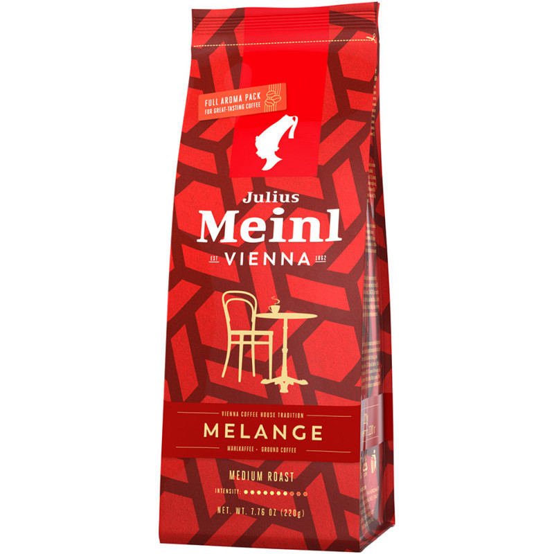 Кофе Julius Meinl Меланж Венская Коллекция натуральный жареный молотый, 220г