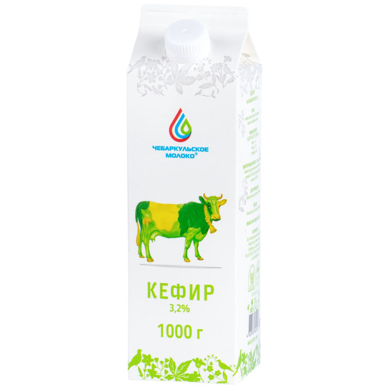 Кефир Чебаркульское Молоко 3.2%, 1л — фото 1