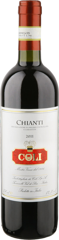 Вино Chianti Coli 2011 красное сухое, 750мл