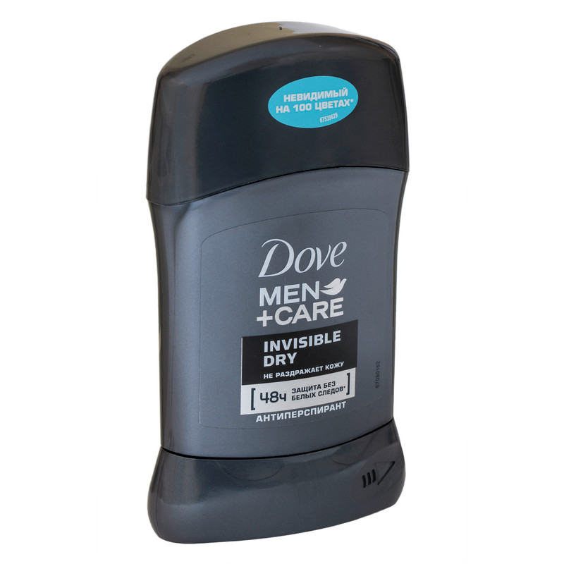 Антиперспирант Dove Men + Care Invisible Dry Экстразащита без белых следов стик, 50мл