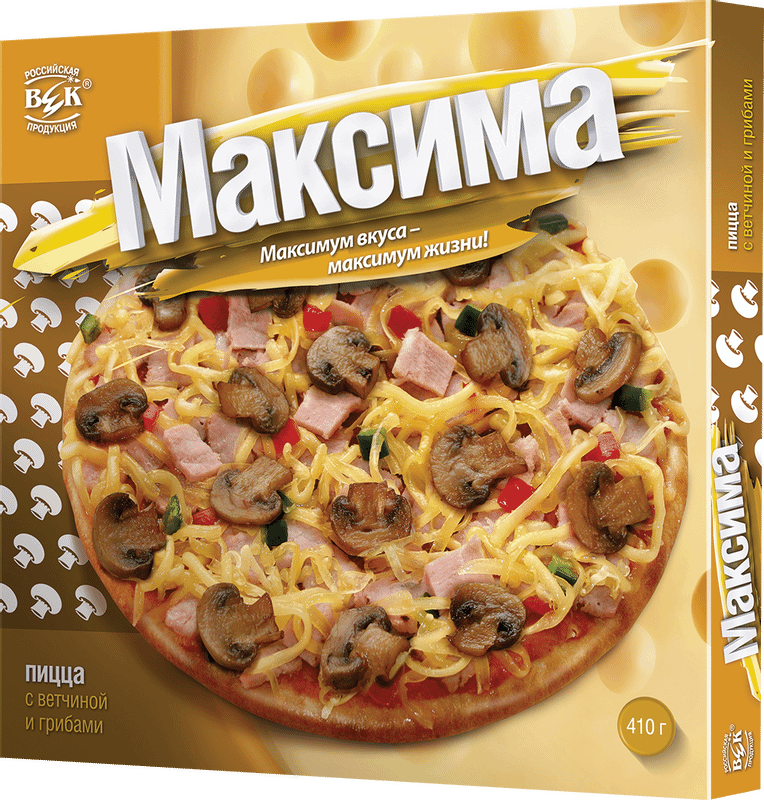 Пицца Век Максима с ветчиной и грибами, 410г — фото 2
