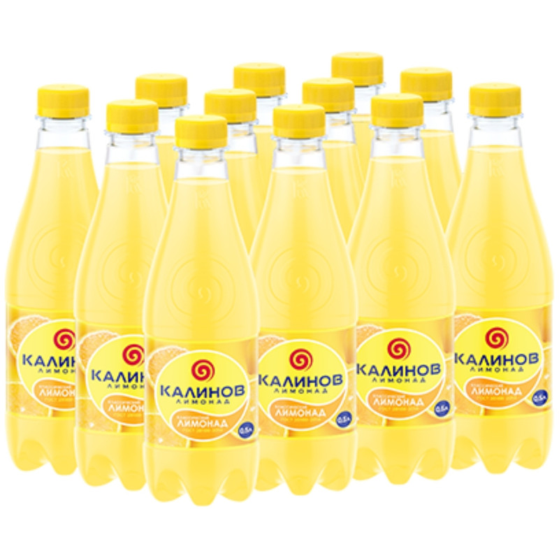 Лимонад Калинов Классический безалкогольный сильногазированный, 500мл — фото 1