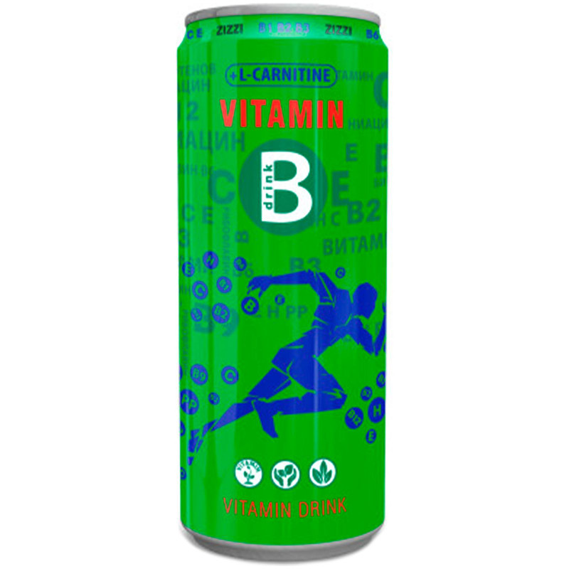 Напиток Zizzi B Vitamin безалкогольный сильногазированный, 430мл