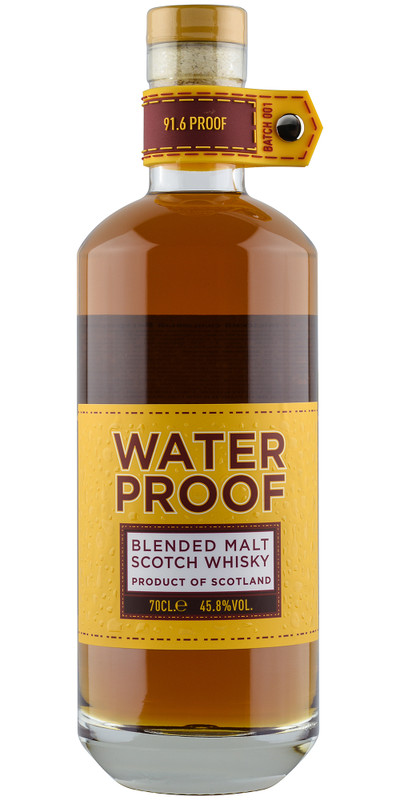 Виски Waterproof шотландский солодовый 45.8%, 700мл