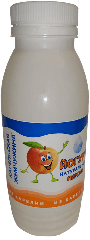 Йогурт фруктовый Карельская Жемчужина Персик 2.1%, 290мл