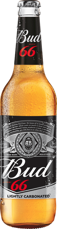 Пиво Bud 66 светлое 4.3%, 470мл