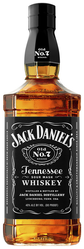 Виски Jack Daniels Тенесси Old No.7 40%, 1л