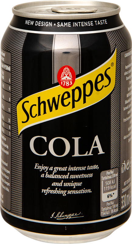 Напиток безалкогольный Schweppes Кола газированный, 330мл