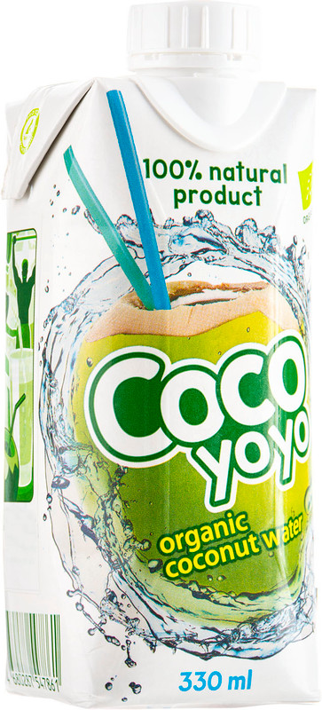 Вода кокосовая Cocoyoyo чистая органическая, 330мл