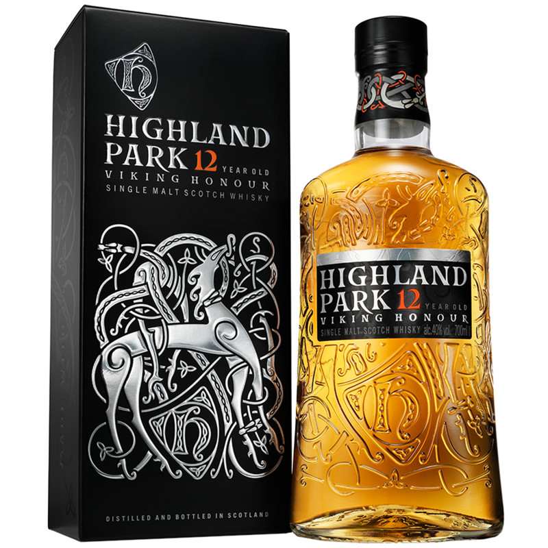 Виски Highland Park 12 Year Old Viking Honour 40% в подарочной упаковке, 700мл