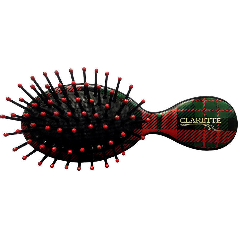 Щётка Clarette для волос мини квадратная с пластиковыми зубьями CFB 690