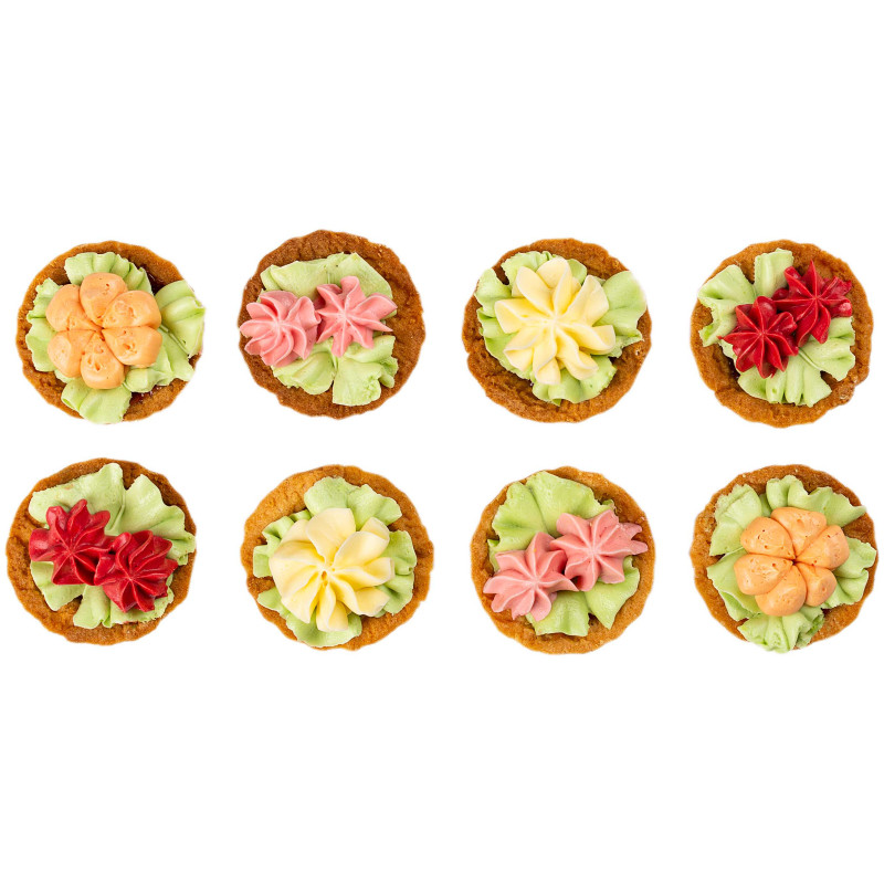 Пирожные корзиночки из песочного теста с фруктами — рецепт с фото и видео