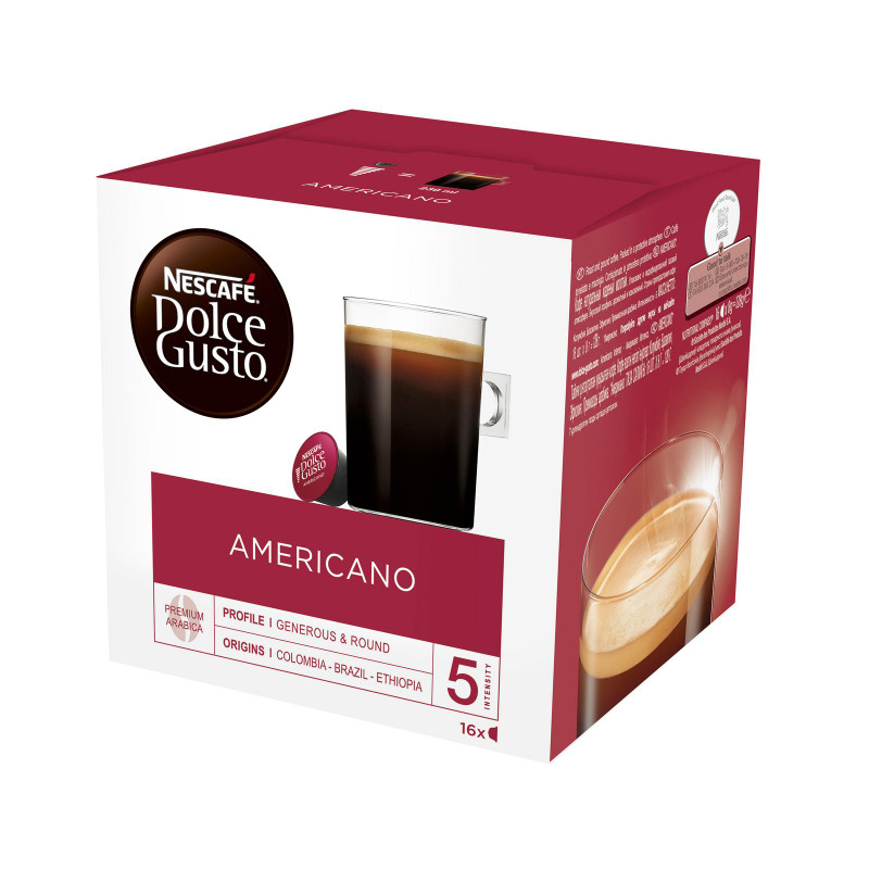 Кофе в капсулах Nescafé Dolce Gusto Американо натуральный жареный молотый, 16x8г — фото 2
