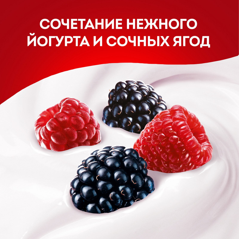 Йогурт фруктовый Чудо малина ежевика 1.9%, 260мл — фото 3