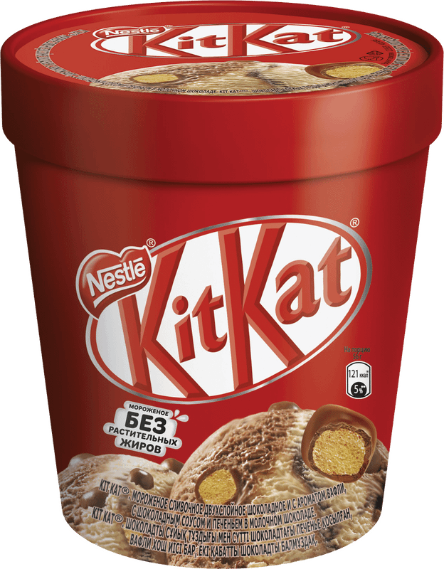 Мороженое KitKat сливочное двухслойное 8%, 270г — фото 1