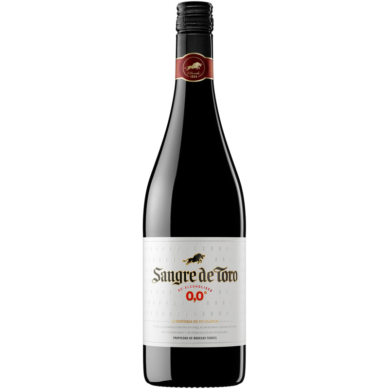 Вино Torres Сангре де Торо 2018 красное полусладкое 0%, 750мл