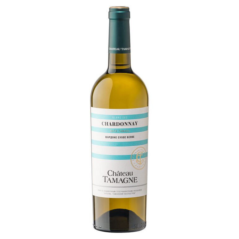 Вино Chateau Tamagne Шардоне белое сухое 12%, 750мл