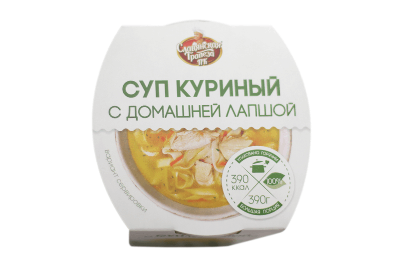 Суп Славянская трапеза куриный с домашней лапшой, 390г — фото 2