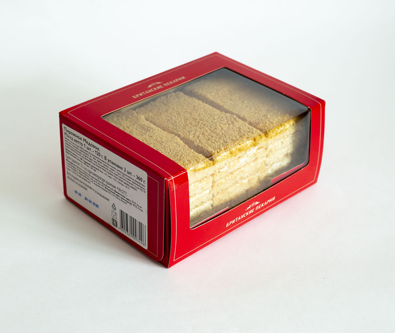 Пирожное Британские Пекарни Медовое, 360г — фото 2