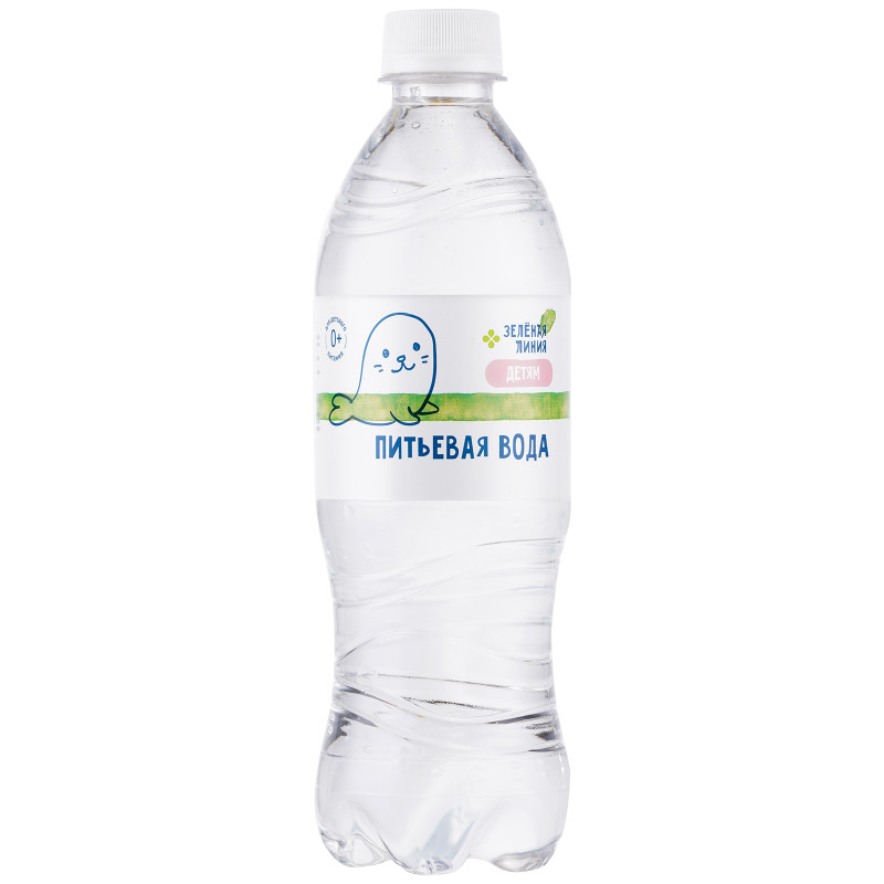 Вода Для Детей негазированная Зелёная Линия, 500мл