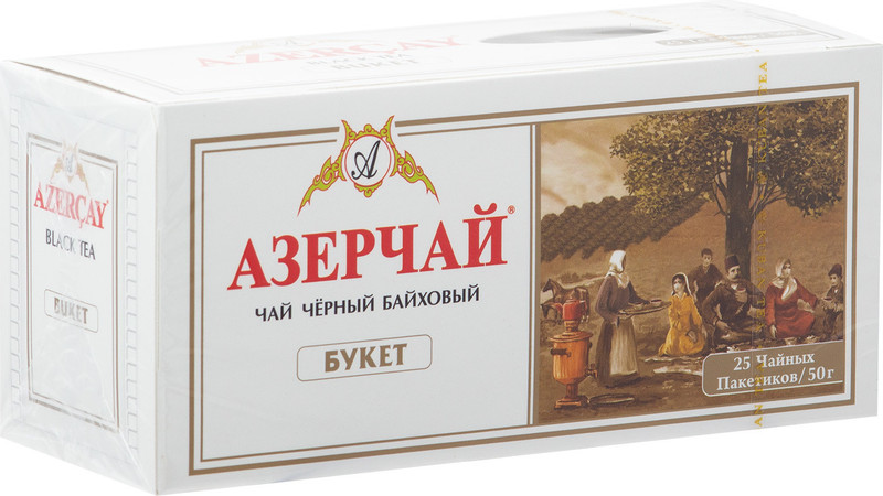 Чай Азерчай Букет чёрный байховый в пакетиках, 25x2г — фото 2