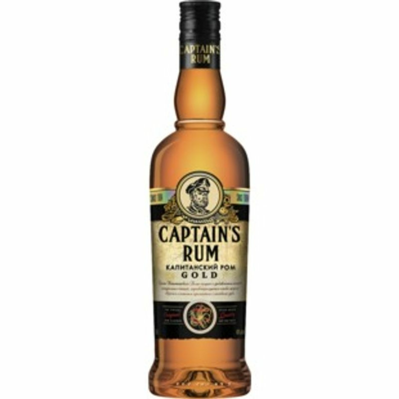 Настойка Капитанский Captain Rum со вкусом рома Голд полусладкая, 500мл