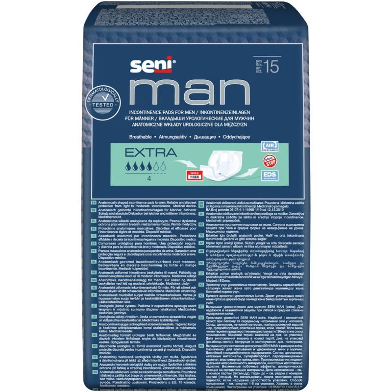 Вкладыши Seni Man Extra урологические для мужчин, 15шт — фото 1