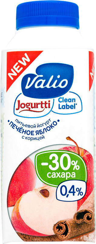 Йогурт питьевой Viola с печеным яблоком и корицей 0.4%, 330мл — фото 3