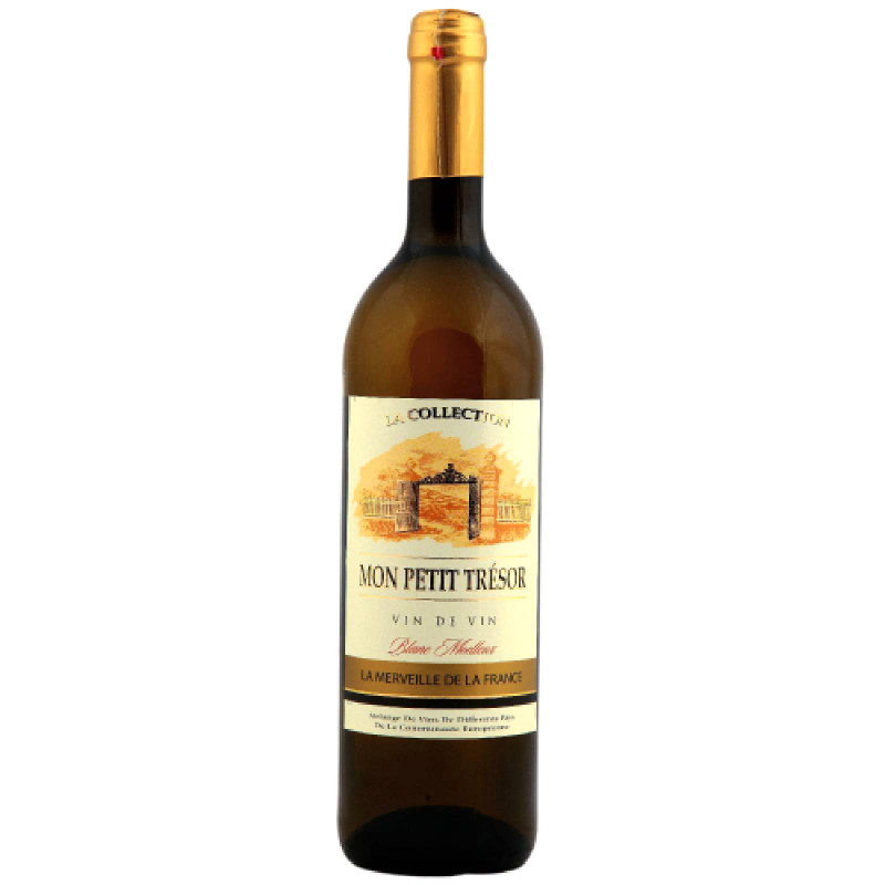 Вино Mon Petit Tresor белое полусладкое 10%,  750мл