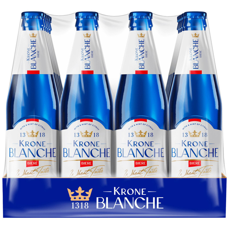Напиток Krone Blanche Biere пивной пастеризованный 4.5%, 450мл — фото 2
