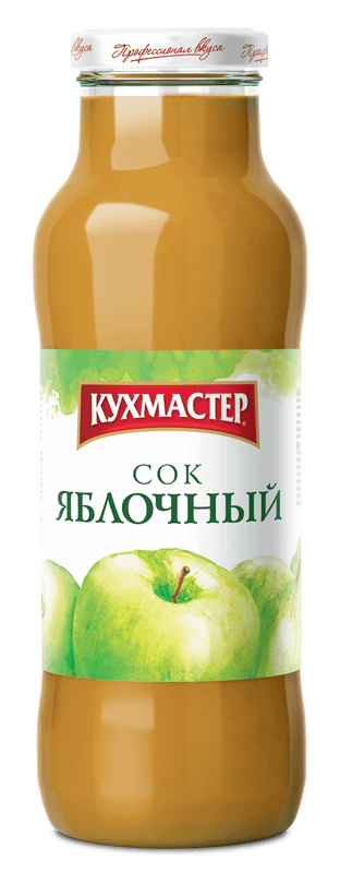 Сок Кухмастер яблочный с мякотью , 700мл