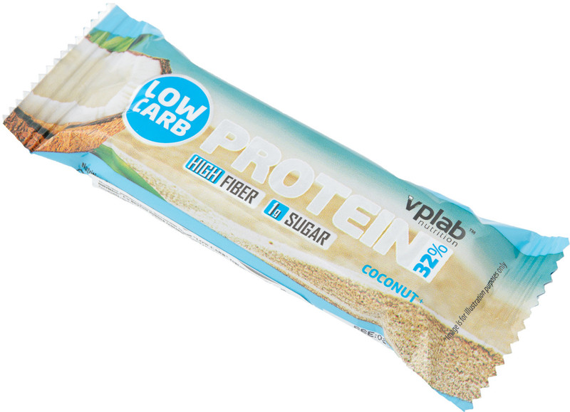 Батончик протеиновый Vplab Low Carb Protein Bar со вкусом кокоса, 35г — фото 3