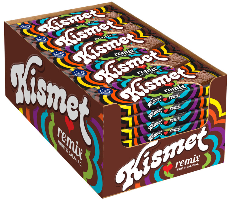 Батончик Fazer Kismet шоколадно-вафельный с начинкой со вкусом грейпфрута и солёной лакрицы, 55г — фото 1